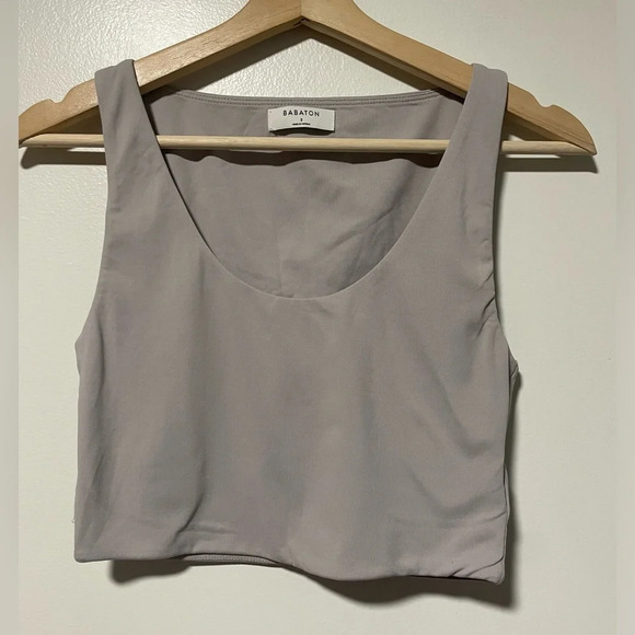 Aritzia Babaton Grey Contour Cropped Tank - Small - Picture 4 of 9